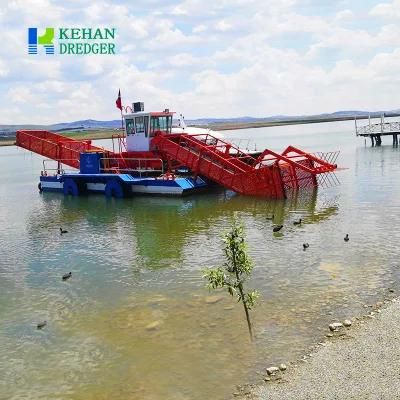River Cleaning Small Aquatic Weed Skimmer Floating Debris Collecting Boat