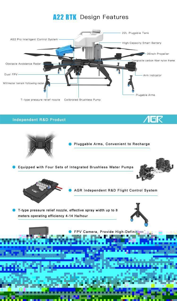 Agr Drone Fumigation Agriculture Drone Farm Sprayer Agricultural Drone Spraying