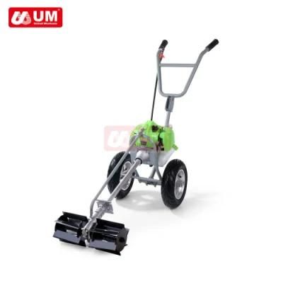 Um Factory Price Multi Function Tiller Weeder Hand Push Two Wheel 2 Stroke Gasoline Brush Cutter