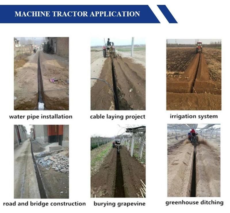 Tractor Mounted Trencher with 27 Knife Seat Meet European Market