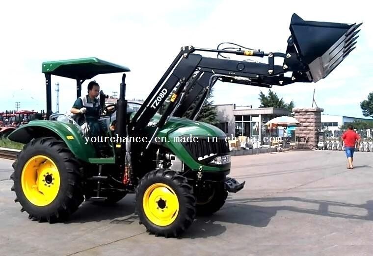 High Quality Tz08d Quick Hitch Type 55-75HP Tractor Mounted Front End Loader with Ce Certificate for Sale