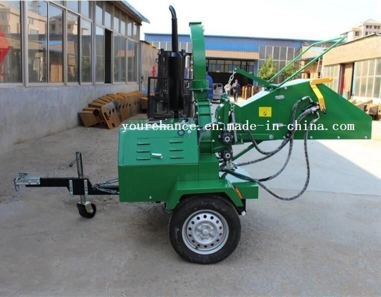 Ce Certificate Wc-22 22HP Hydraulic Feeding Selfpower Wood Chipper Shredder for Sale