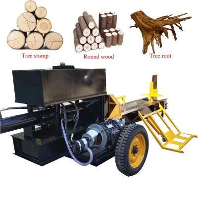Factory Price Mobile 35 Ton Hydraulic Electric Feller Wood Splitter Log Splitter