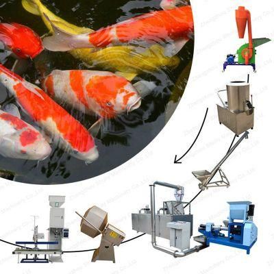 Fish Food Pellet Machine Floating Twin Screw Fish Feed Extruder Machine
