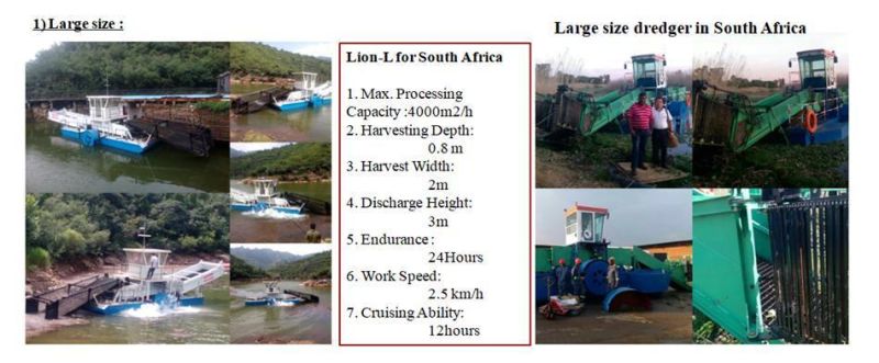 Fully Automatic River Clean Machinery Good Price Diesel Engine Aquatic Weed Cutting Dredger