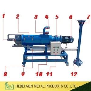 Animal Chicken Waste Dewatering Machine Manure Solid Liquid Separator