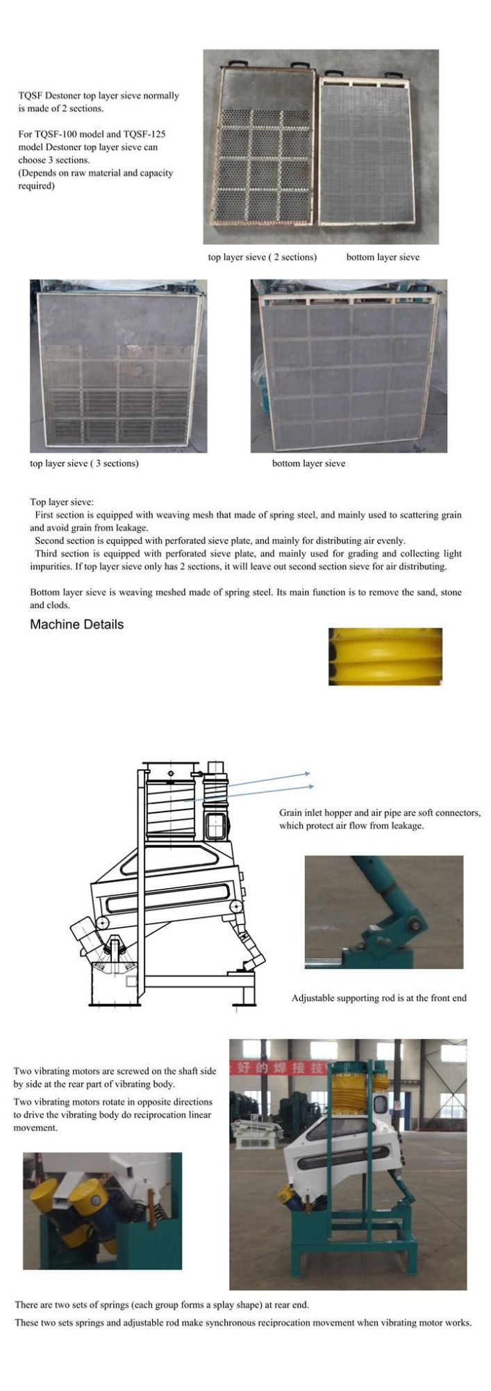 Grain Seed Beans Soya Destoner Stone Removing Machine