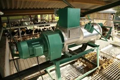 Cow Dung Products Processing Machinery Spiral Type Animal Droppings Dry and Wet Inclined Solid-Liquid Separator Manure Dewater