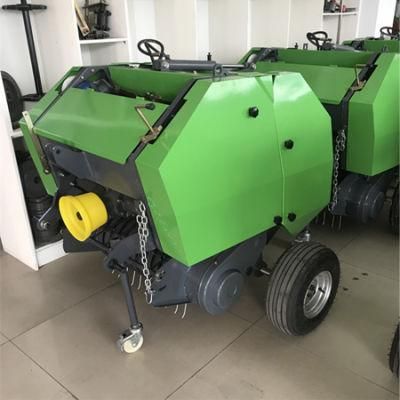Used 3 Point Linkage Compact Mini Tractor Round Net Wrap Hay Baler Machine