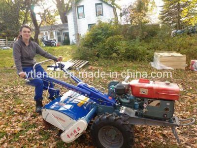 Factory Supply Cheap Price Power Tiller Agricultural Diesel Engine Lawn Tractor