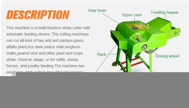 25 Years Manufacturer Corn Stalk Grass Crusher Grass Cutting Feed Processing Machines Land Silage for Cow Fodder Shredder