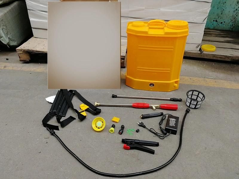 20L High Pressure Knapsack Battery Sprayer Double Pump Spray Gun
