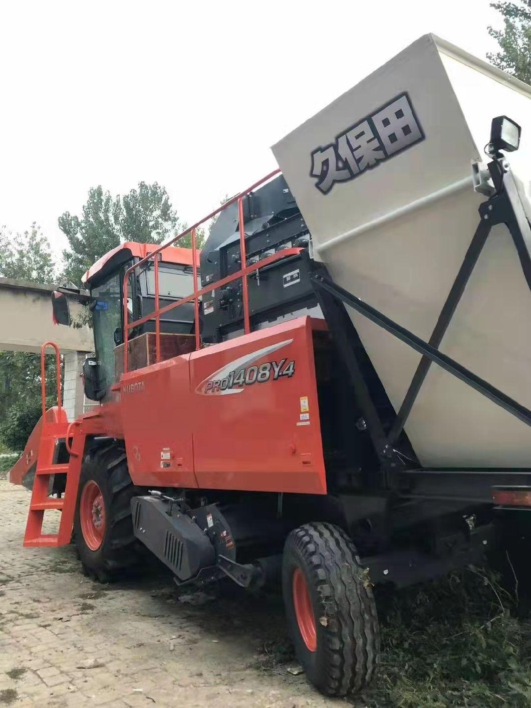 Used Kubota Harvester Dry Land Farm Agriculture Harvesters Wheel Full Feed Combine Harvesting Machine