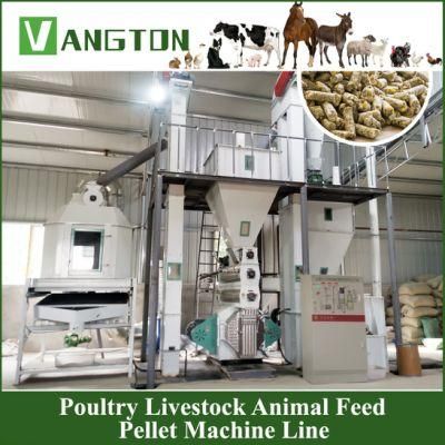 Poultry Livestock Animal Feed Pellet Machine Line