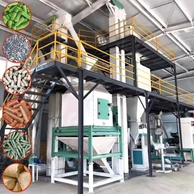 1h/10t-50t Livestock Feed Pellet Making Machine Animal Feed Production Line
