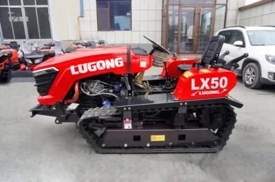 Forestry Dry Cultivating Machinery Cultivators Mini Tiller Rotary Lx50 with Seat