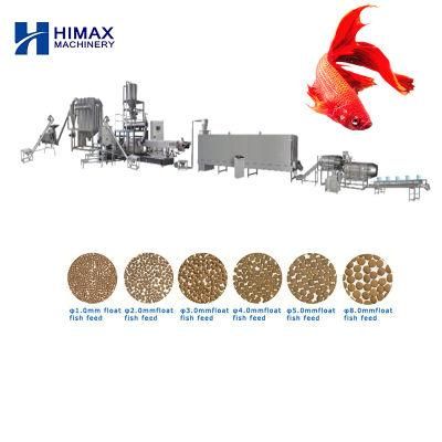 Stainless Steel Automatic Aquatic Feed Tropical Fish Feed Extruder Machinery