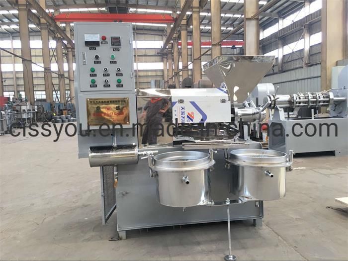 Hydraulic Peanut Sesame Soybean Seeds Oil Press Processing Machine