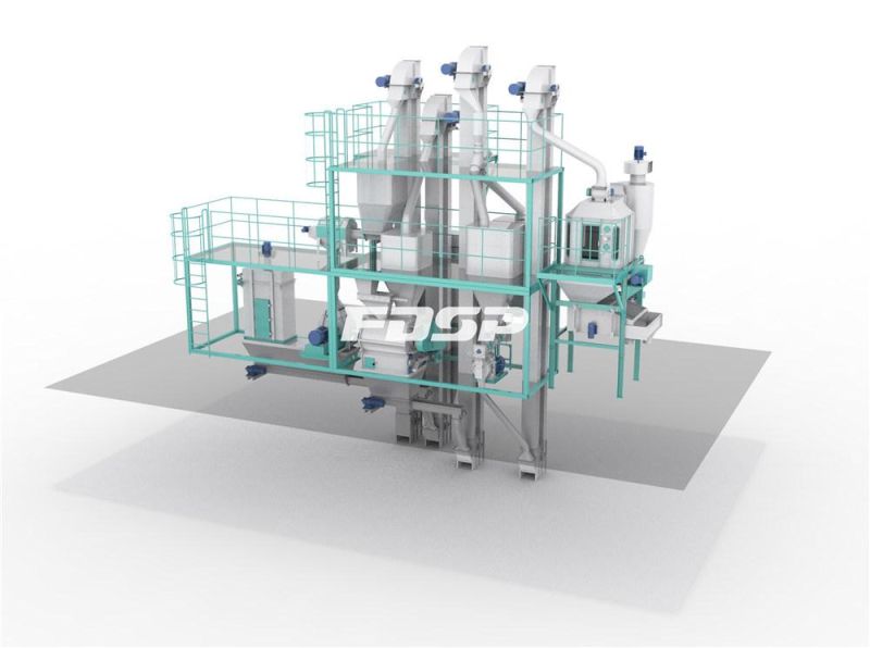 Easy Operation Small Animal Feed Pellet Set Production Line