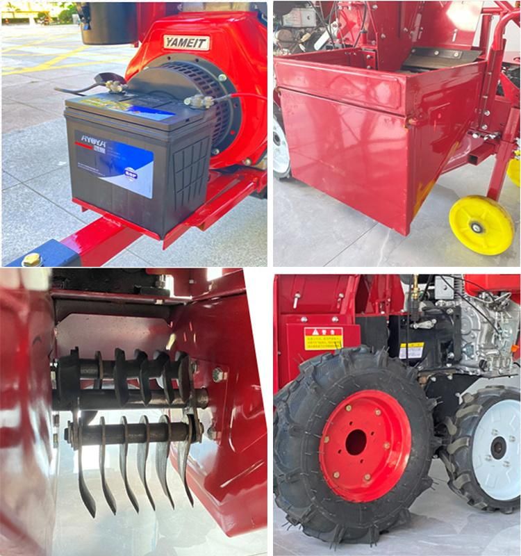 Small Wheel Type gasoline Corn Picking Machine One Row Maize Harvester for Sale