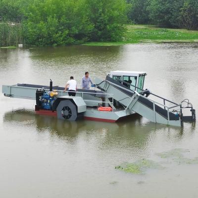 Multifunctional Self-Unloading Water Hyacinth Harvester with High Quality