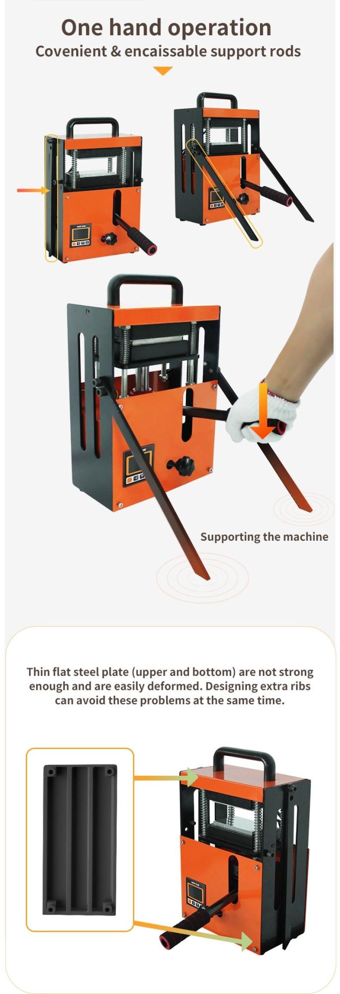 Wtrp-4t Lab Small Heat Rosin Press Machine