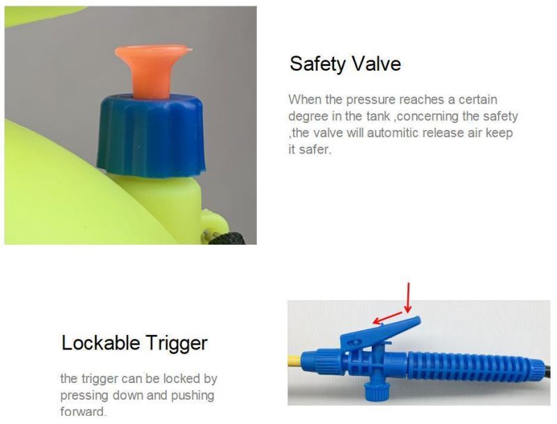 5L 8L CE Approved Hand Pressure Plastic Sprayer Water Pump for Garden