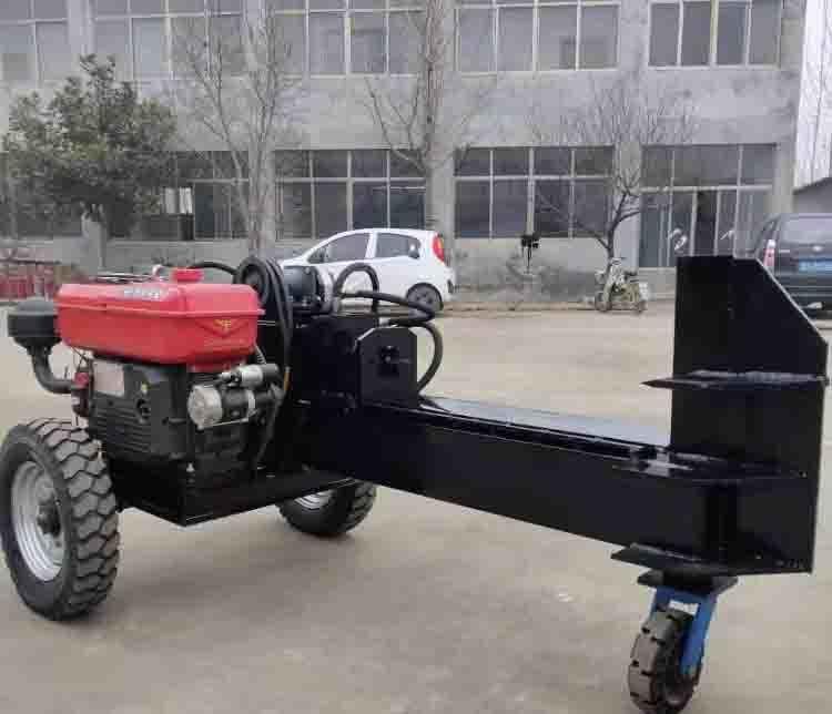 Gasoline Engine Wood Log Splitter with Hydraulic Lifting Arms