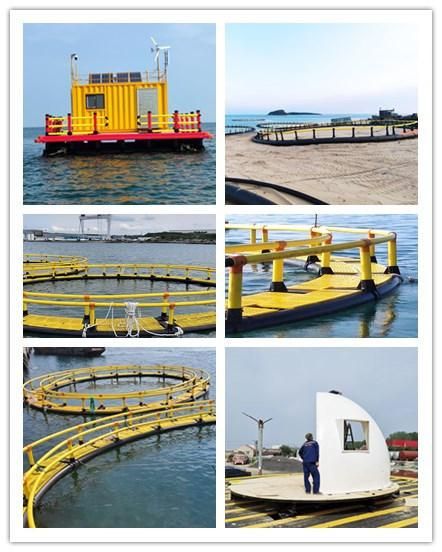 Floating Fishing Plastic Pontoon Platform in Lake Sea