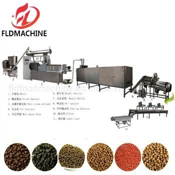 Fish Food Making Extruder Machine/Floating Fish Food Pellet Processing