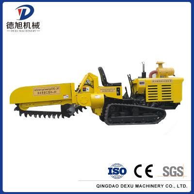 Electric Farm Tractor Ditching Machine Trencher Chain