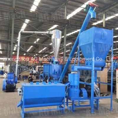 100-500kg Farm Use Small Animal Poultry Feed Pellet Plant for Sale