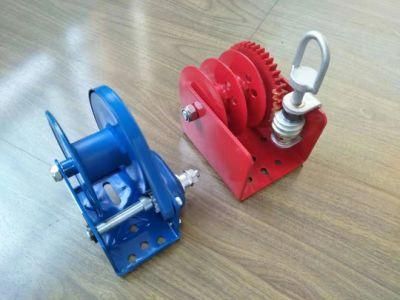 Worm Gear Hand Winch 2000lbs, Single Reel