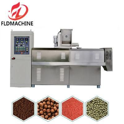 Animal Pet Food Production Line Fish Feed Making Machine Dog Food Twin Screw Extruder