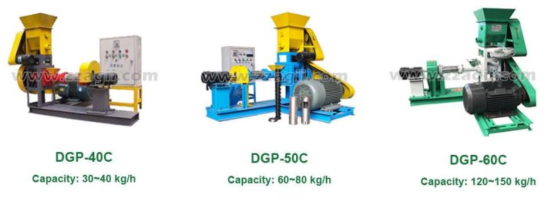 Portable Diesel Engine Floating Fish Feed Pellet Extruding Machine