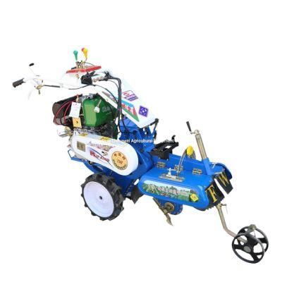 China Agricultural Power Tiller 4 Wheel Mini Machine Farm Rotary Tiller for Potato Ginger