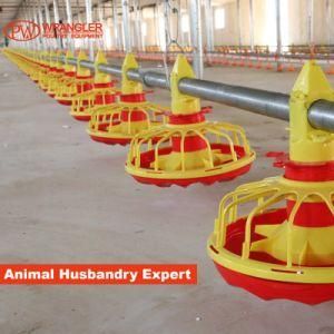 Poultry Shed Broiler Chicken Farm Equipment with Nipple Drinking Line and Feeding Pan