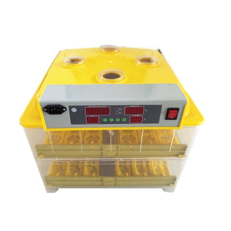 CE Certified High Hatching Rate Automatic Egg Incubator with 96 Eggs