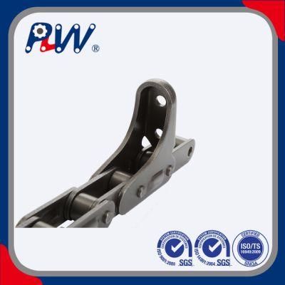 C Type Steel High Precision Agricultural Chain with Attachments (CA2060-C6E)