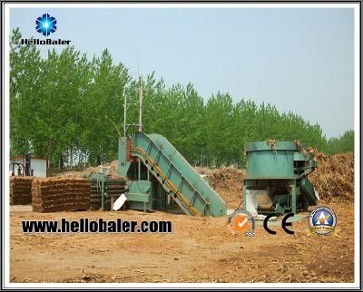 Straw hay pressing semi-auo automatic baler