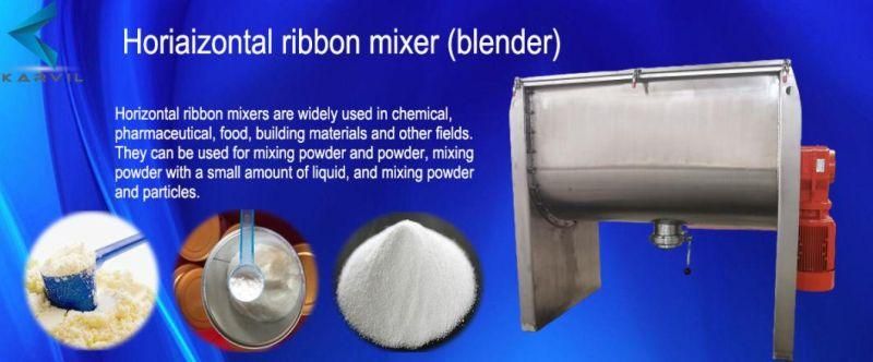 Horizontal Ribbon Blender Mixer for Compound Fertilizer 2000L