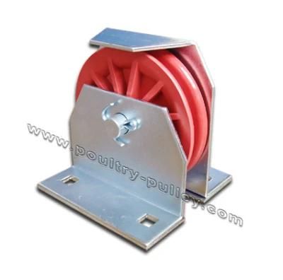 Pulley 3-1/2&quot; Cast Iron, Red
