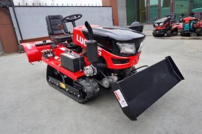 China Lugong Livestock, Aquaculture Long Parts 3 Point Heavy 35HP Crawler Rotary Tiller Lx35