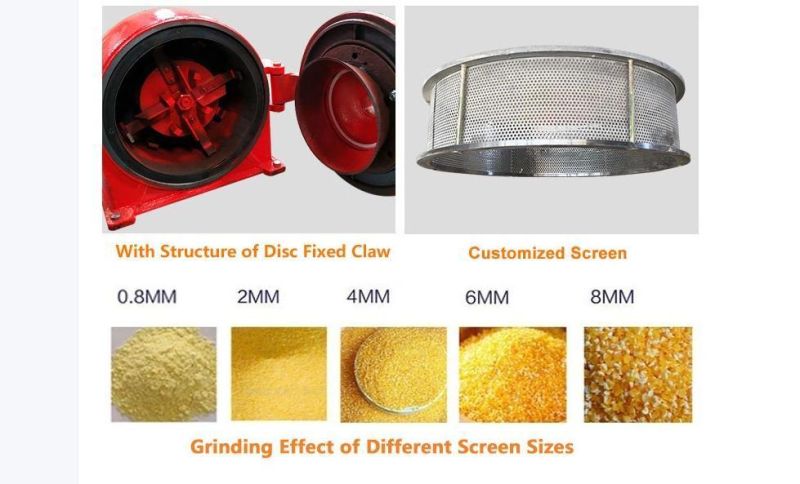 Animal Feed Corn Grinder Grain Crusher Self Priming Crusher Machine