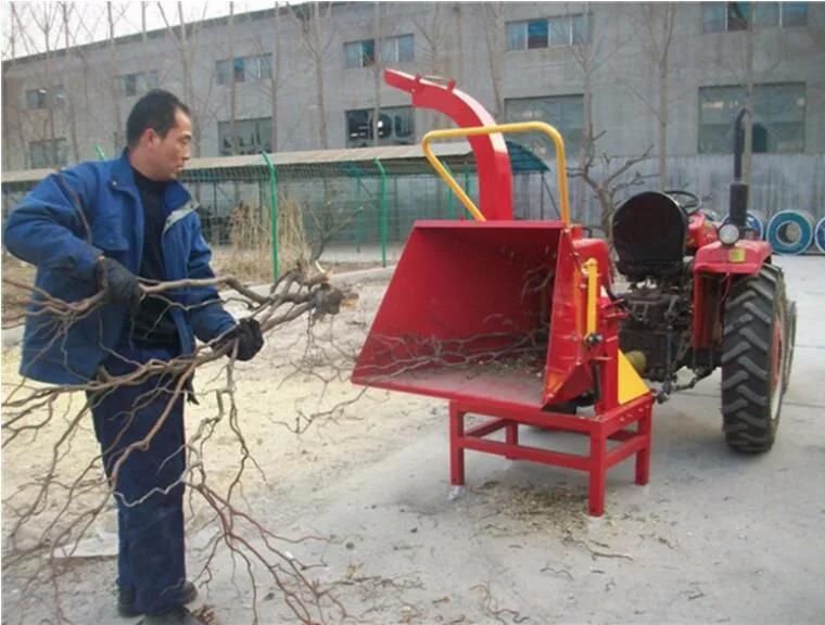 Tip Quality Wc-6m Tractor Pto Drive Cheap Wood Chipper Tree Branch Crusher Wood Shredder with Ce Certificate