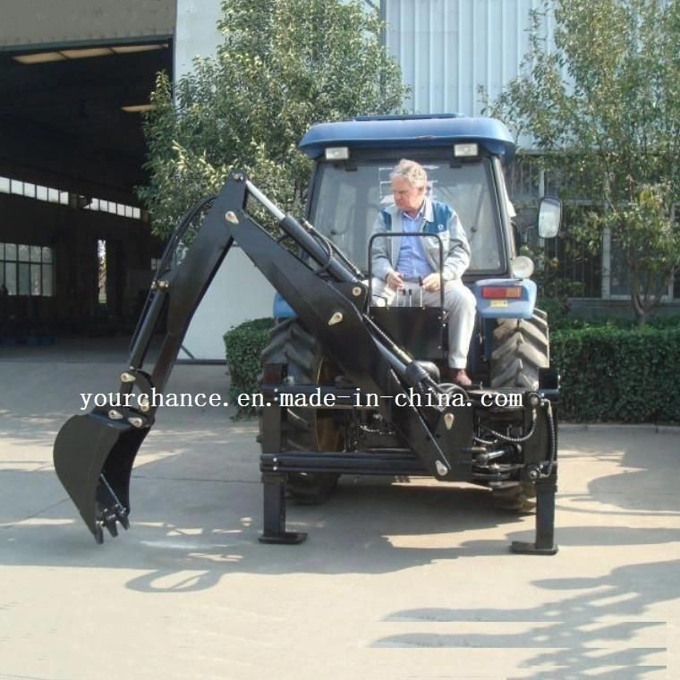 Hot Selling Garden Excavating Machine Lw-8e Pto Drive Hydraulic Side Shift Backhoe for 50-90HP Wheel Tractor with Europe CE Certificate