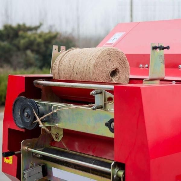 Full-automatic hay baler machine with film wrapper