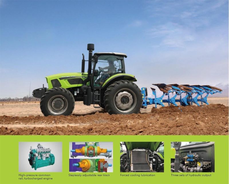 70HP Yto/Foton Lovol/John Deere/New Holland/Dongfeng/Kubota Compact Agriculture Hand Traktor Mini Small Farm Walking Agricultural Electric Tractor Farm Parts