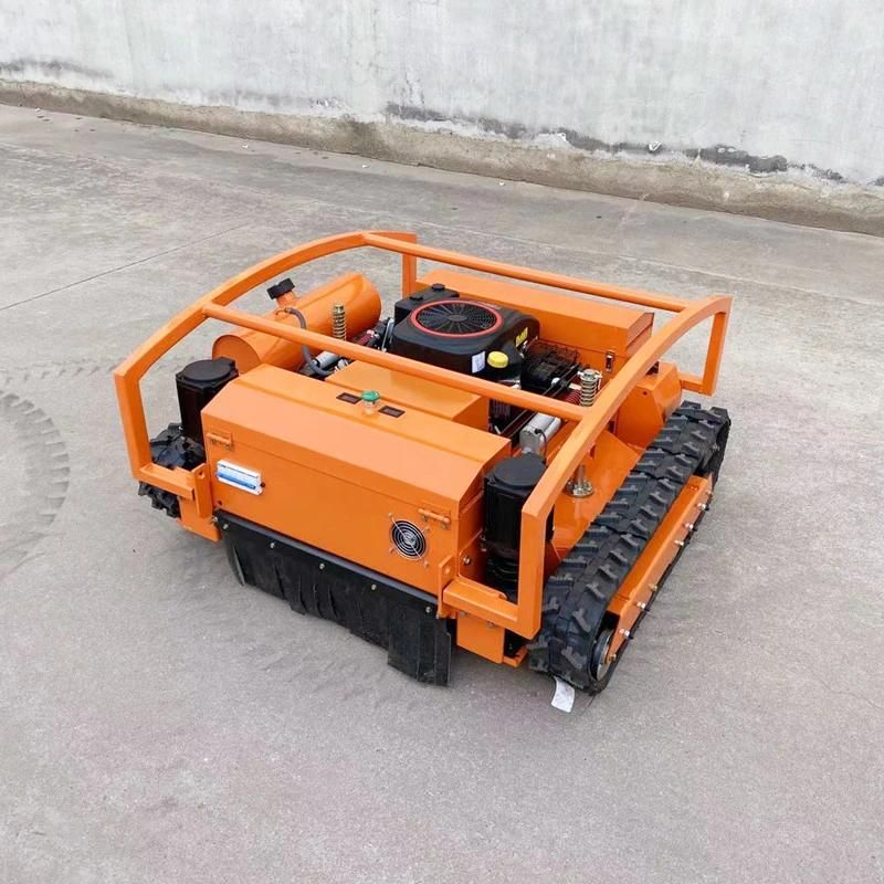 Factory Supply Small Remote Control Crawler Mower Gasoline Engine Lawn Mower for Sale