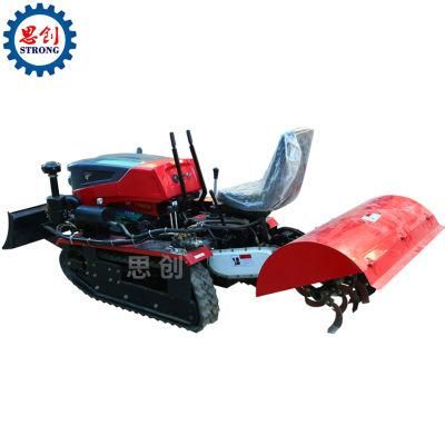 35HP Crawler Tractor Grass Crushing Machine Rice Field Ploughing Machine